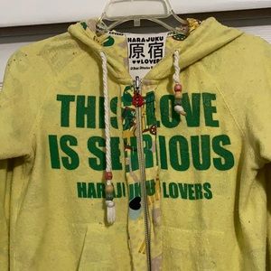 Harajuku Lovers zipup sweater